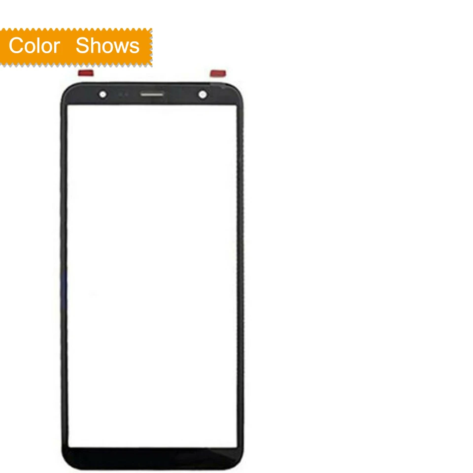 black no gift Сенсорный экран 6," для samsung Galaxy J6 Plus J6+ J610 J610F SM-J610F/DS Сенсорная панель ЖК-передняя внешняя стеклянная Замена объектива - Цвет: black no gift