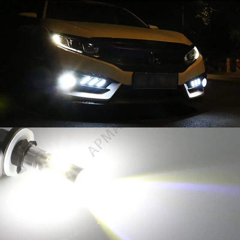 2 х 50 Вт H27W/2 881 886 894 898 899 светодиодный Противотуманные фары DRL светильник лампа для