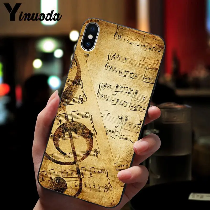 Yinuoda музыкальные ноты скрипка классическая музыка популярный дизайн чехол