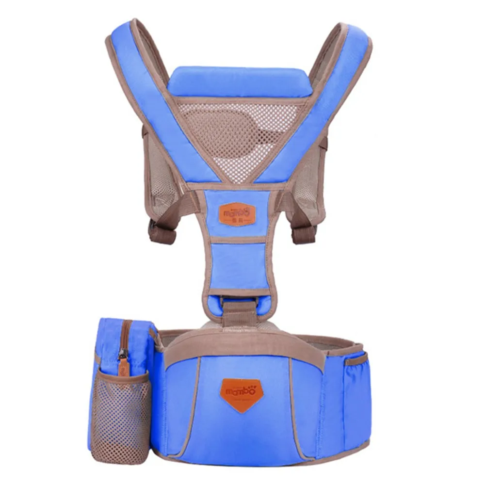 Mambo Baby Carrier накидка Хипсит Передняя переноска Хипсит детский слинг для новорожденных на бедрах одноцветная дышащая детская накидка