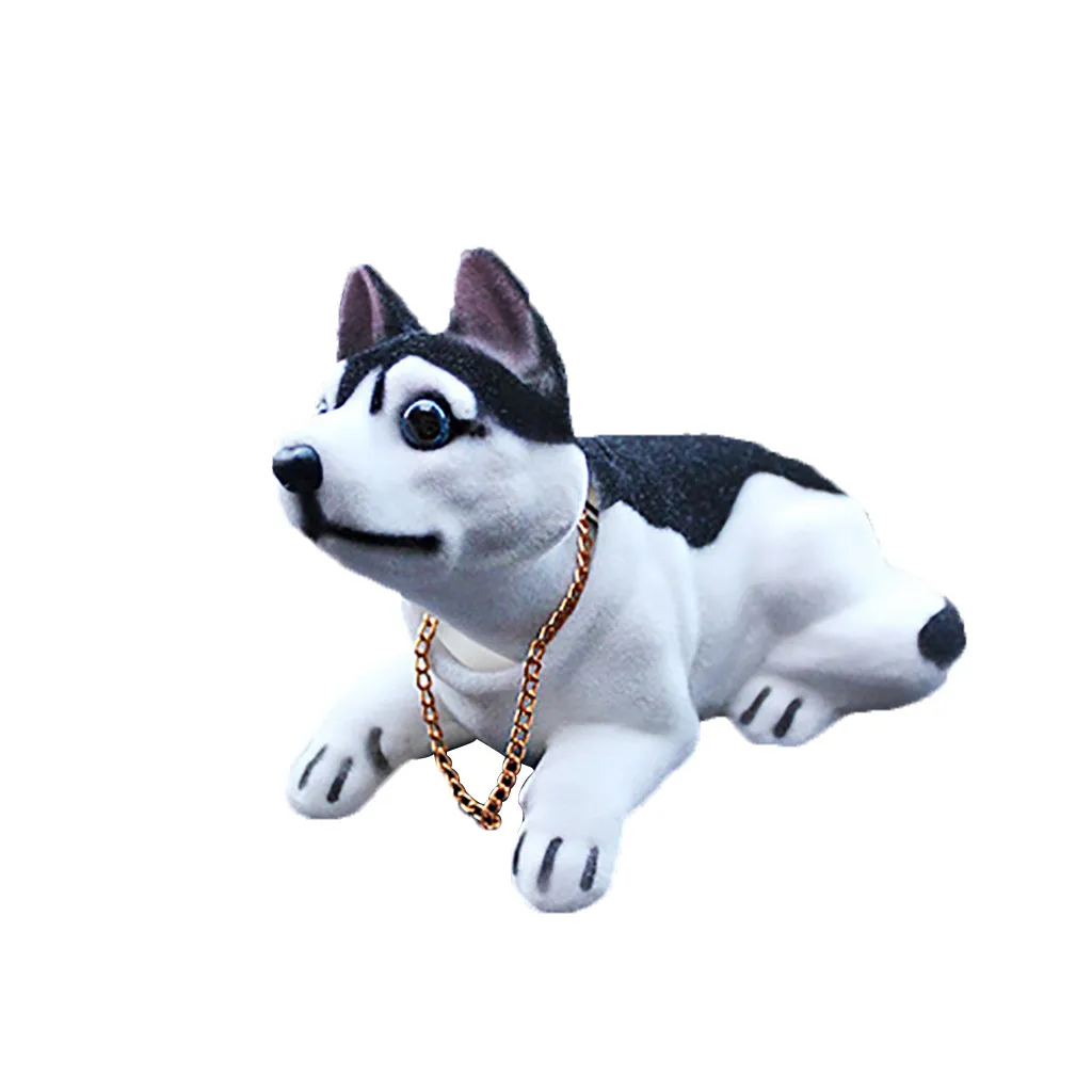 Милый щенок Счастливое выражение украшение для автомобиля Вибрирующая качалка