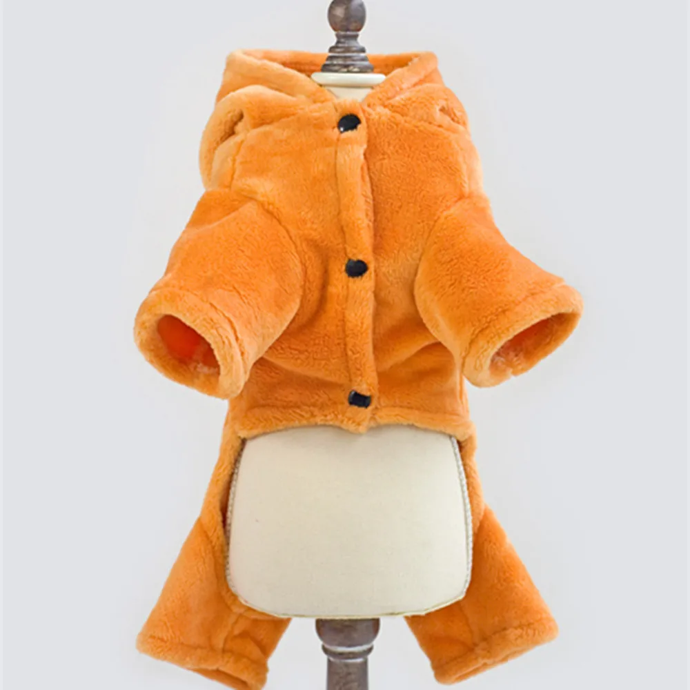 Милый дизайн тигра толстовка с капюшоном для собак зимняя одежда пальто куртка