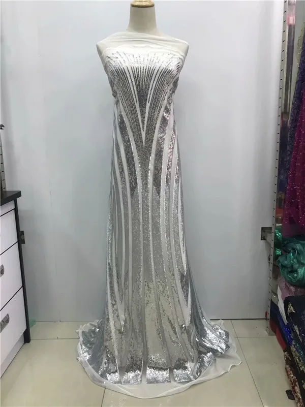 Кружевная ткань с блестками в африканском стиле нигерийские новый дизайн