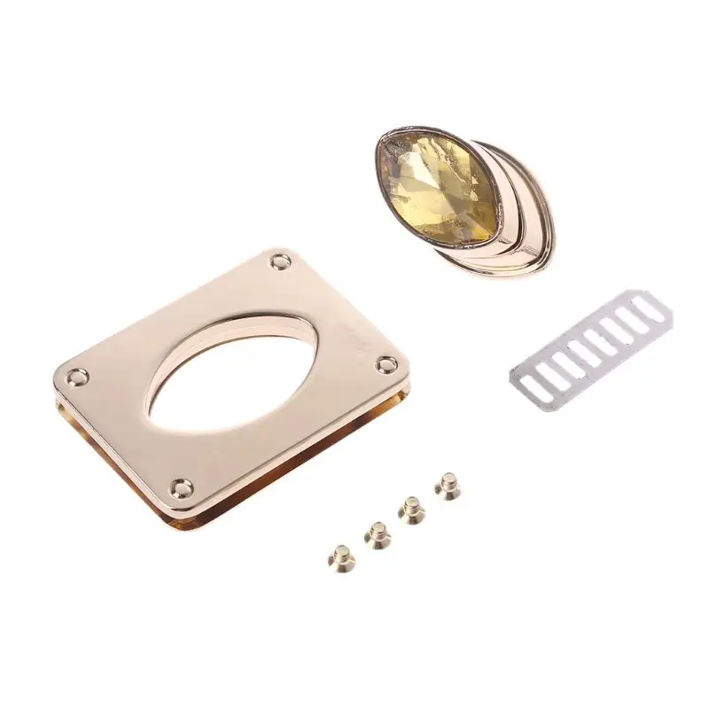 Прямоугольная застежка с закручивающимся замком ручная кожаная сумка через