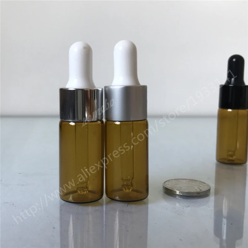 

500pcs/lot 10ml Empty Amber Glass Essential Oil Dropper Bottle, Brown glass dropper bottle, 10cc Pipette Dropper Vial