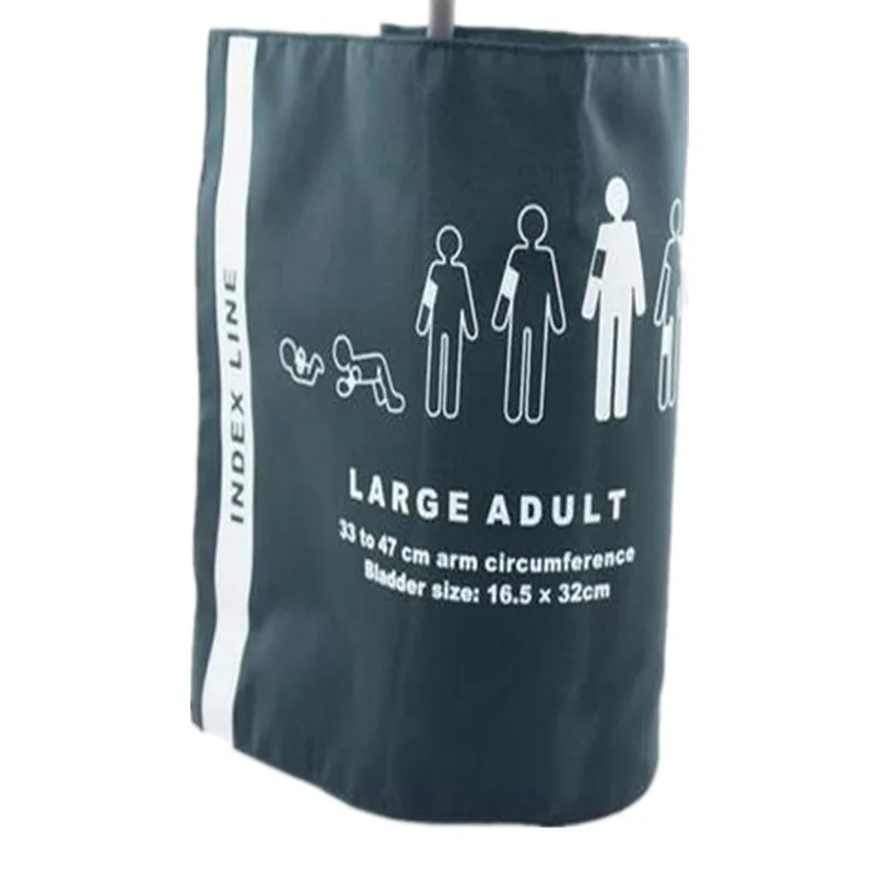 

Большой нейлоновый материал для взрослых, многоразовый нибп, одинарный флэш-пузырь из ТПУ внутри, для наблюдения за пациентом, манжета на ру...