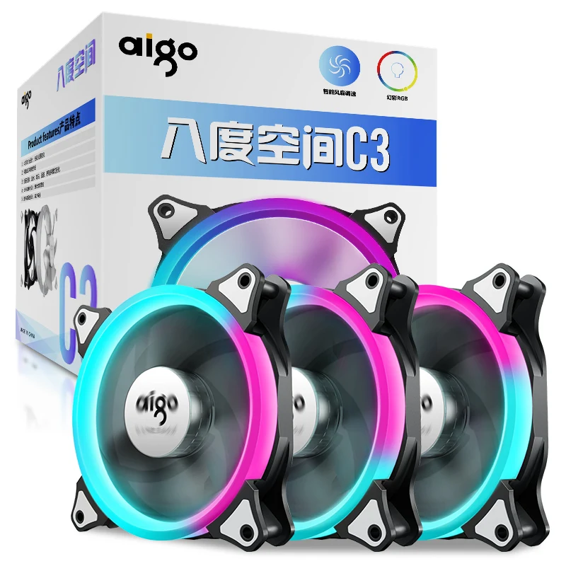 Aigo Fan OctaveSpace C3 из трех частей для одного набора fivelighting ring changingRGB поддержка