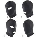 БДСМ фетиш маска капюшон сексуальные игрушки открытый рот бондаж глаз раб Маска Косплей наказание раба головное снаряжение подводная игра интимные изделия