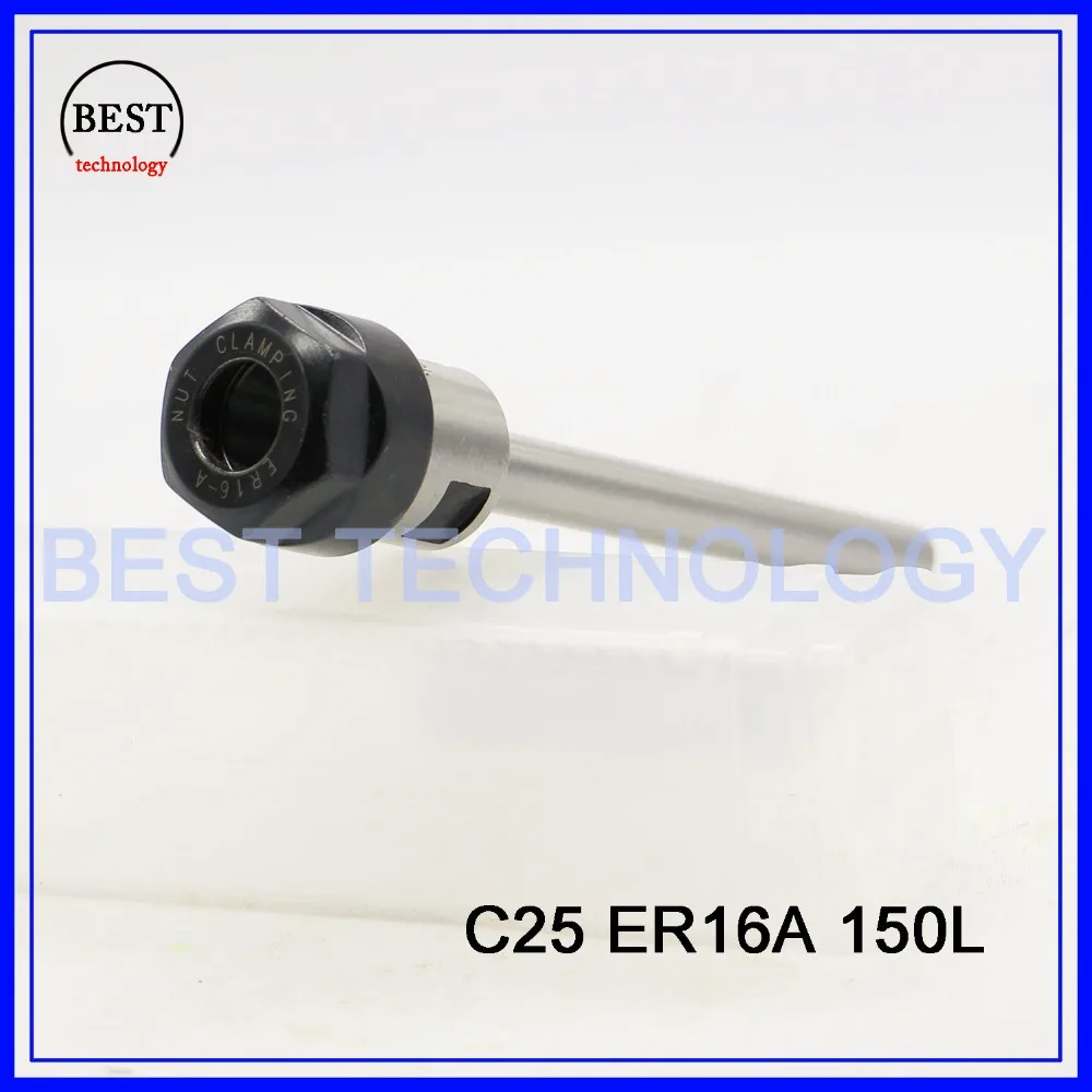 Цанговый патрон C25 ER16A 150 л Зажимной с прямым хвостовиком Удлинительный стержень