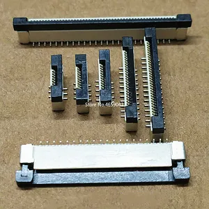 5 шт., FPC разъем FFC 0,5 мм, плоский разъем вертикального типа, 46810121416202430344050 контактов