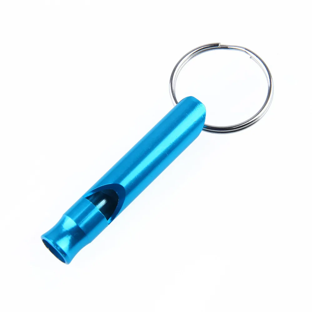 Красочные 5 шт. Алюминиевый свисток для выживания многофункциональный аварийный