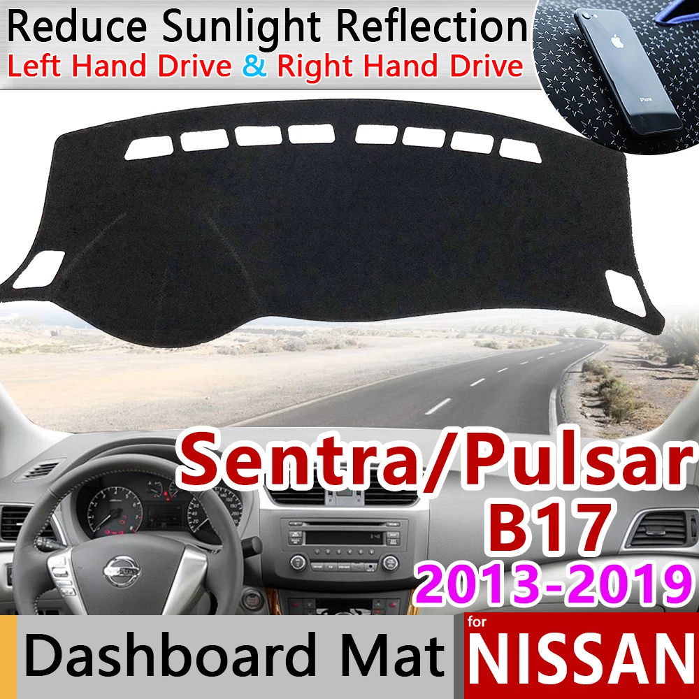 Для Nissan Sentra B17 2013 ~ 2019 Pulsar Sylphy Противоскользящий коврик на приборную панель Зонт