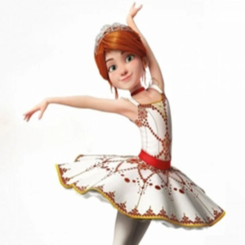 2019 New Movie Ballerina Felicie Cosplay Costume for Girls Party Clothes Halloween Kids dancing christmas dress girl | Детская одежда и