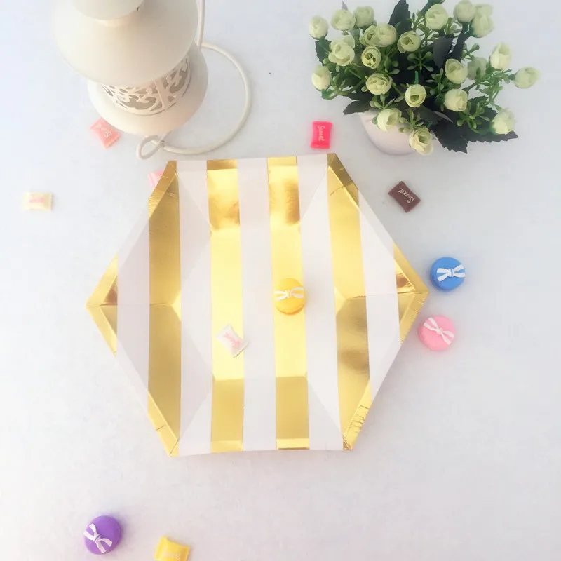 Бесплатная доставка 64 шт. металлические современные тарелки чайные вечерние для