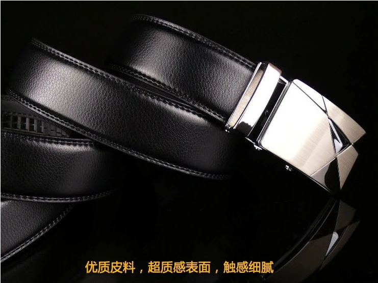 

Good quality Ceinture Genuine leather black color belts for men Free shipping