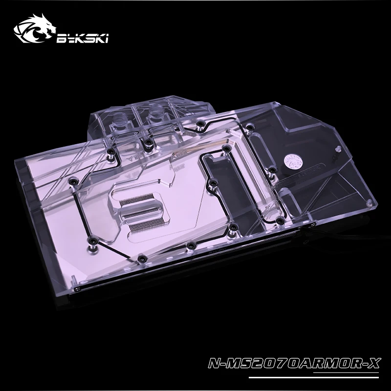 Водяной блок Bykski для MSI RTX2070 ARMOR 8G OC/V373 014R/полное покрытие медная фотография/3PIN 5V RGB /