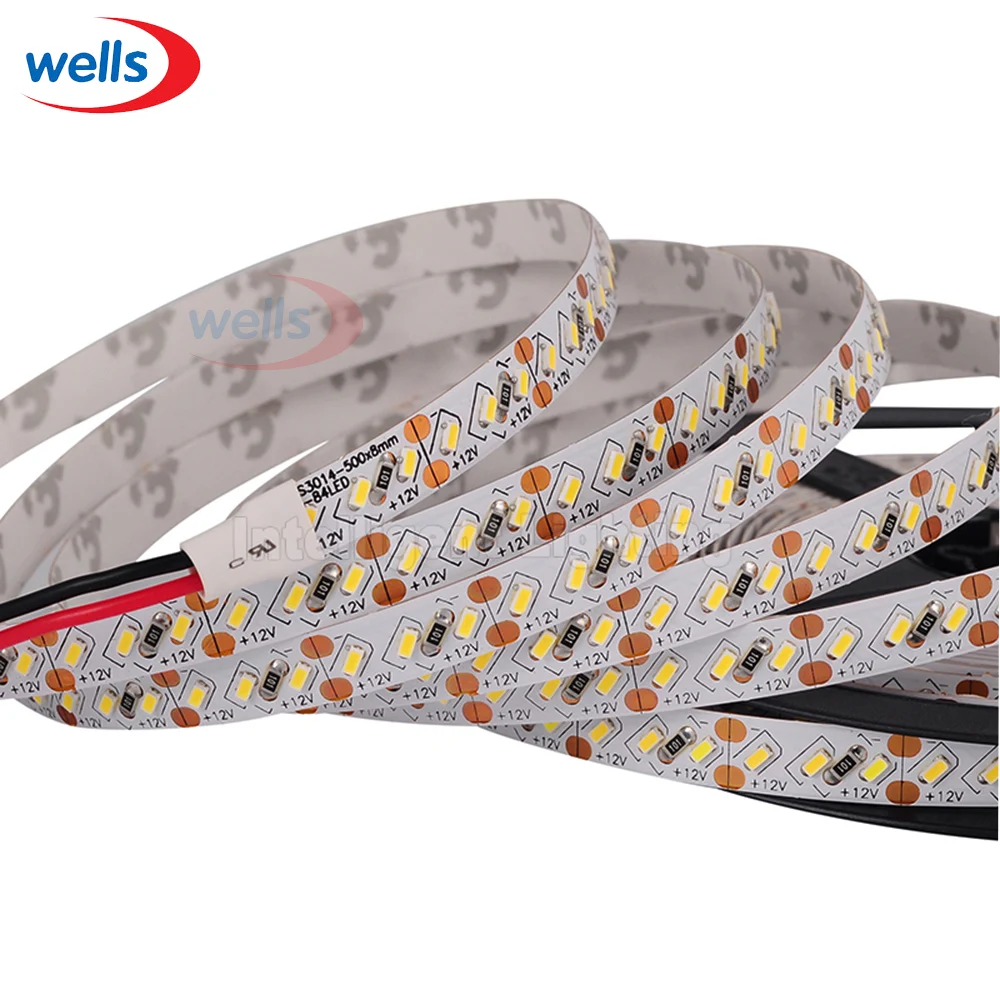 5M Superbright 8 мм Высокая яркость 3014 SMD 168 светодиодный s/M Белый/теплый белый полосы