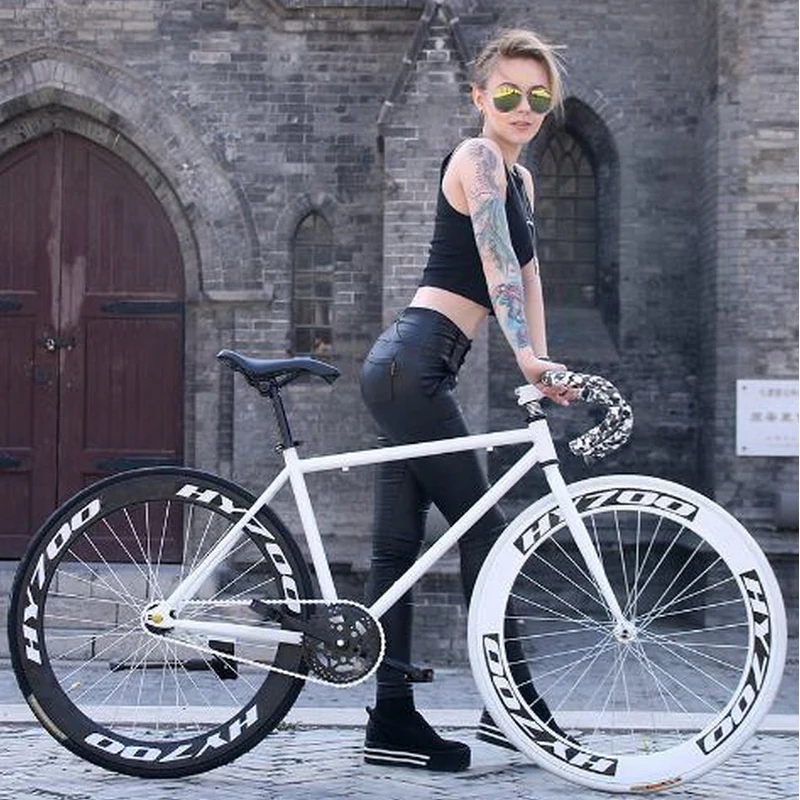 141002/Dead fly bike / men and women style bend the road inverted brake solid tire adult life to | Спорт и развлечения