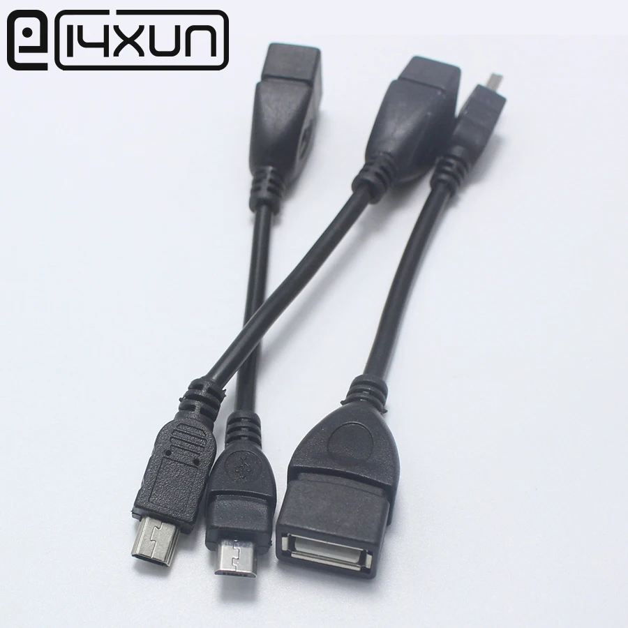 EClyxun 1 шт. USB 2 0 гнездо для Micro/Mini 5Pin Разъем конвертер OTG Кабель адаптер смартфона