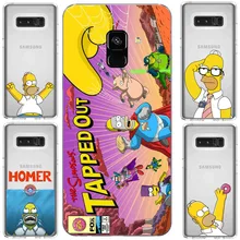 Симпсон ТПУ мягкий чехол для Samsung A30 A50 S10LITE S6 S9 S7 S8 S9PIUS S7EDGE 2018A8 A6 NOTE9