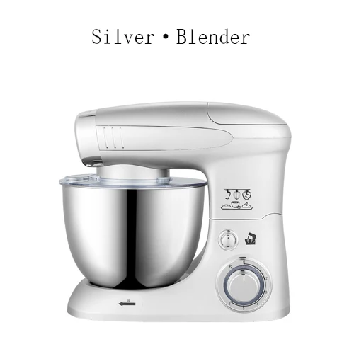 Silver 4 Блендер Mikser 4L 1000 Вт кухонный Электрический миксер для еды взбиватель для яиц Тесто крем блендер соковыжималка Мясорубка Batidora - Цвет: Silver 4