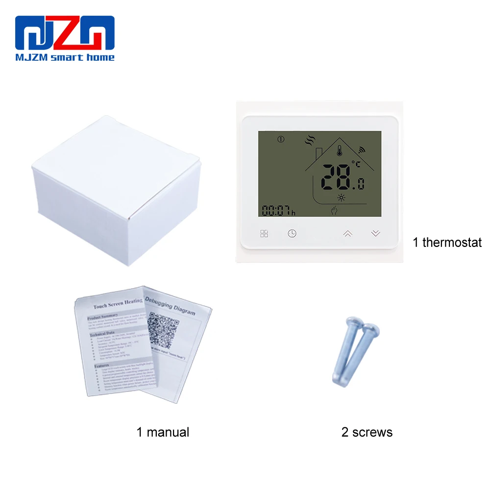 MJZM BGL-002-WiFi термостат регулятор температуры сенсорный ЖК-экран для газового котла