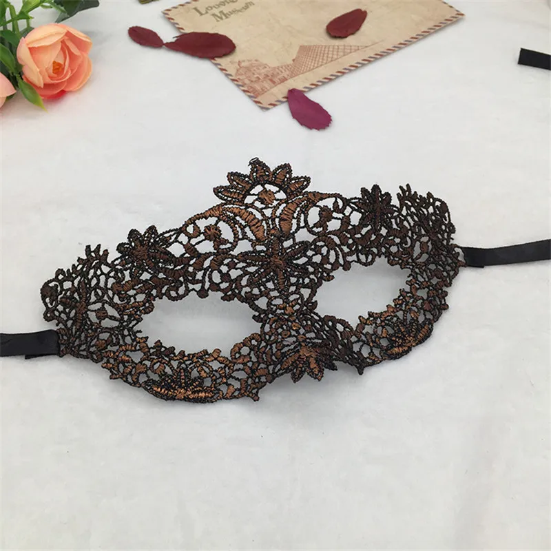 Женская сексуальная Маскарадная маска из кружева фиксированной формы для