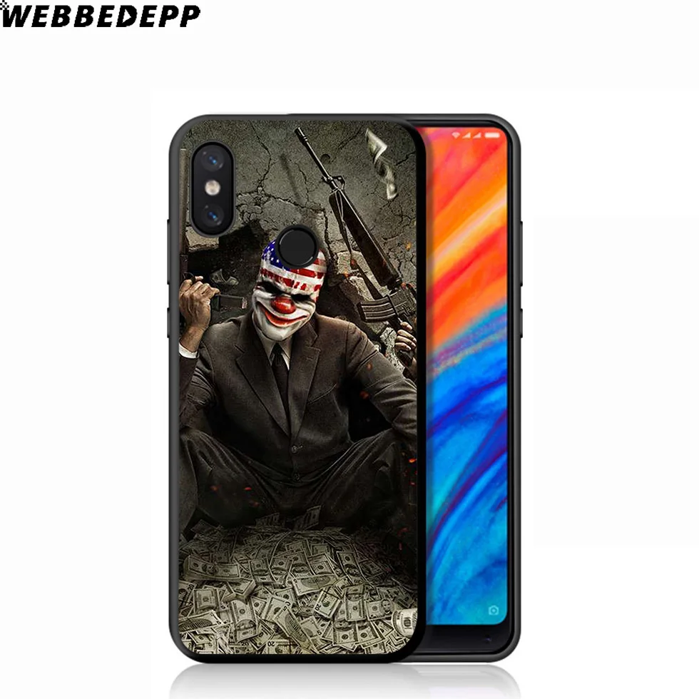 WEBBEDEPP Payday 2 игровой мягкий чехол для Xiaomi Mi 9T 9 8 SE 6 A1 A2 A3 Lite MiA1 MiA2 MiA3 F1 MAX 3 Mi8 CC9E CC9 |