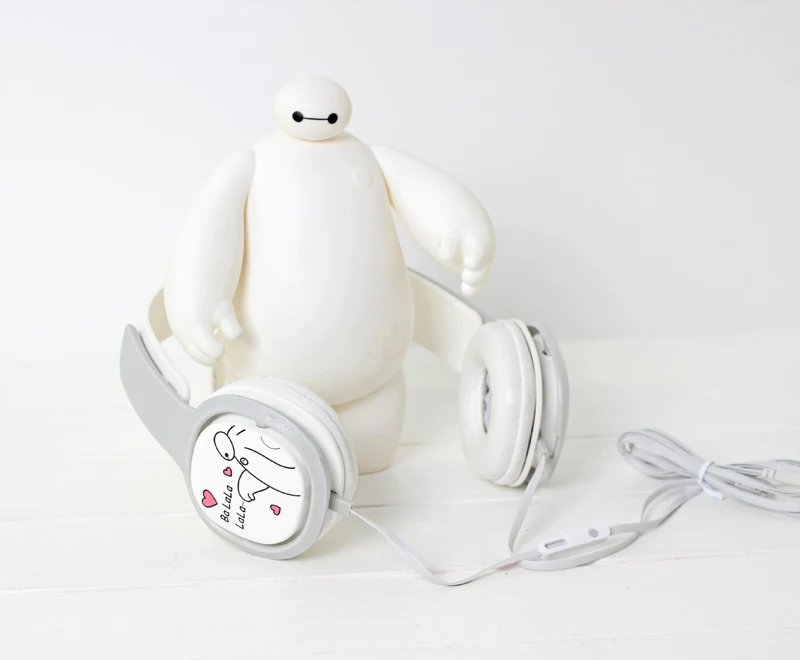 Высококачественные Складные Наушники Hello kitty с микрофоном для детей fone de