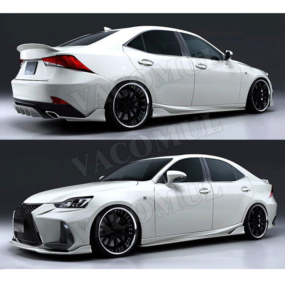 FRP из углеродного волокна черный Задний бампер Защитная крышка для LEXUS IS300 IS350 IS F Sport Sedan 4 двери 17-18