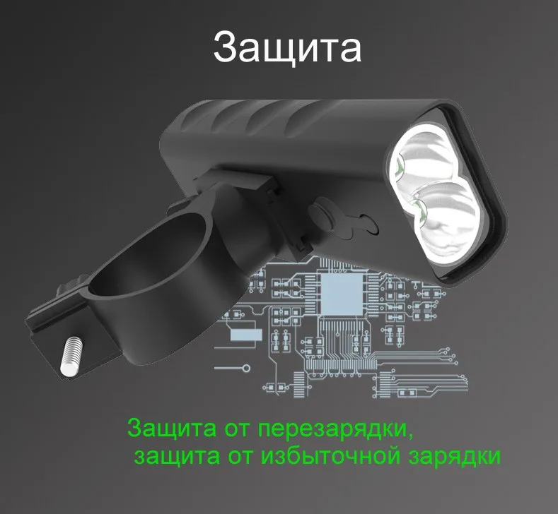 Высокая Ёмкость велосипед света 1000 Lume велосипед света Встроенный Батарея USB Перезаряжаемые аксессуары из металла спереди Велоспорт фонарик