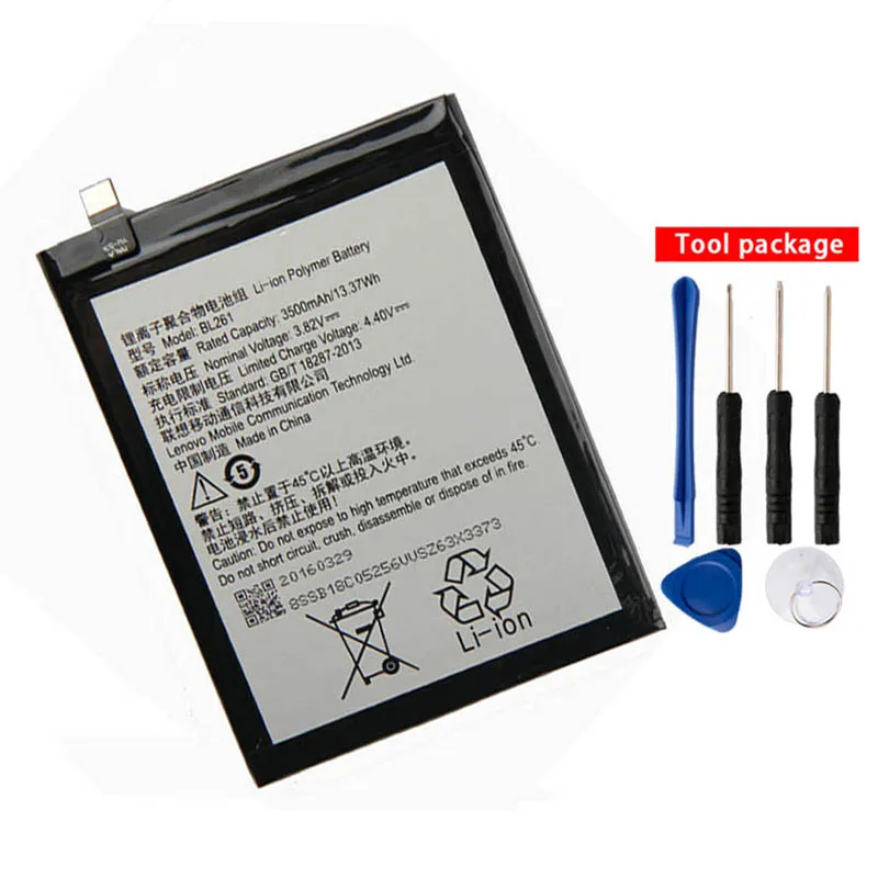 Original High Capacity BL261 Battery For Lenovo Vibe K5 Note A7020a40 A7020a48 K52t38 K52e78 3000mAh | Мобильные телефоны и
