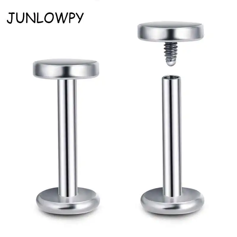 

Junloupy 16 г нержавеющая сталь оптовая продажа ювелирных изделий для тела, модные кольца для пирсинга губ, серебряные стержни, внутренняя нить, ...