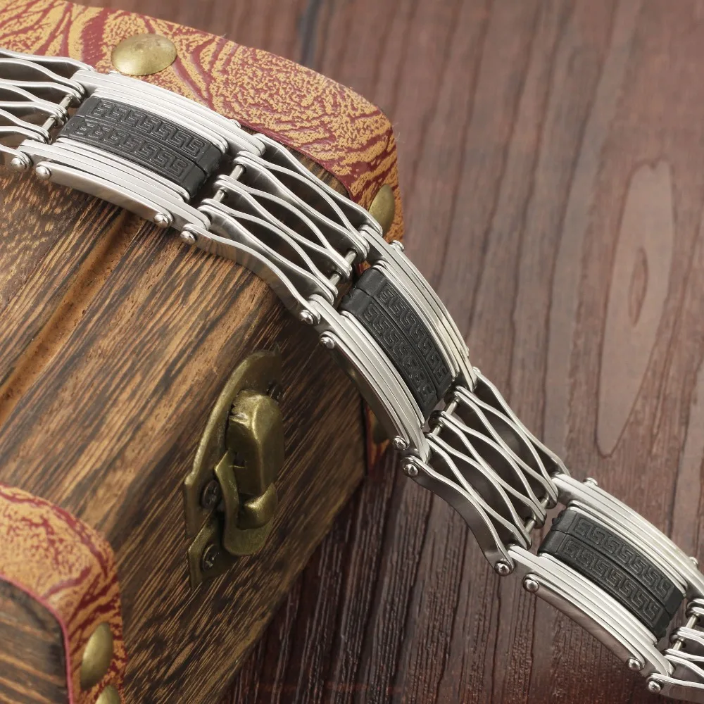 Модные украшения Многослойные Нержавеющая сталь панк браслет для Для мужчин