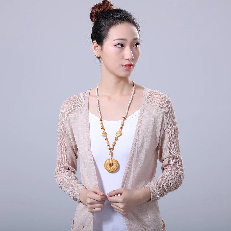 Красивая женщина Ожерелья для мужчин Jewelry основа для кулонов и ожерелья вулканического камня ожерелье Mujer колье-ошейник женские длинные Цепочки и ожерелья