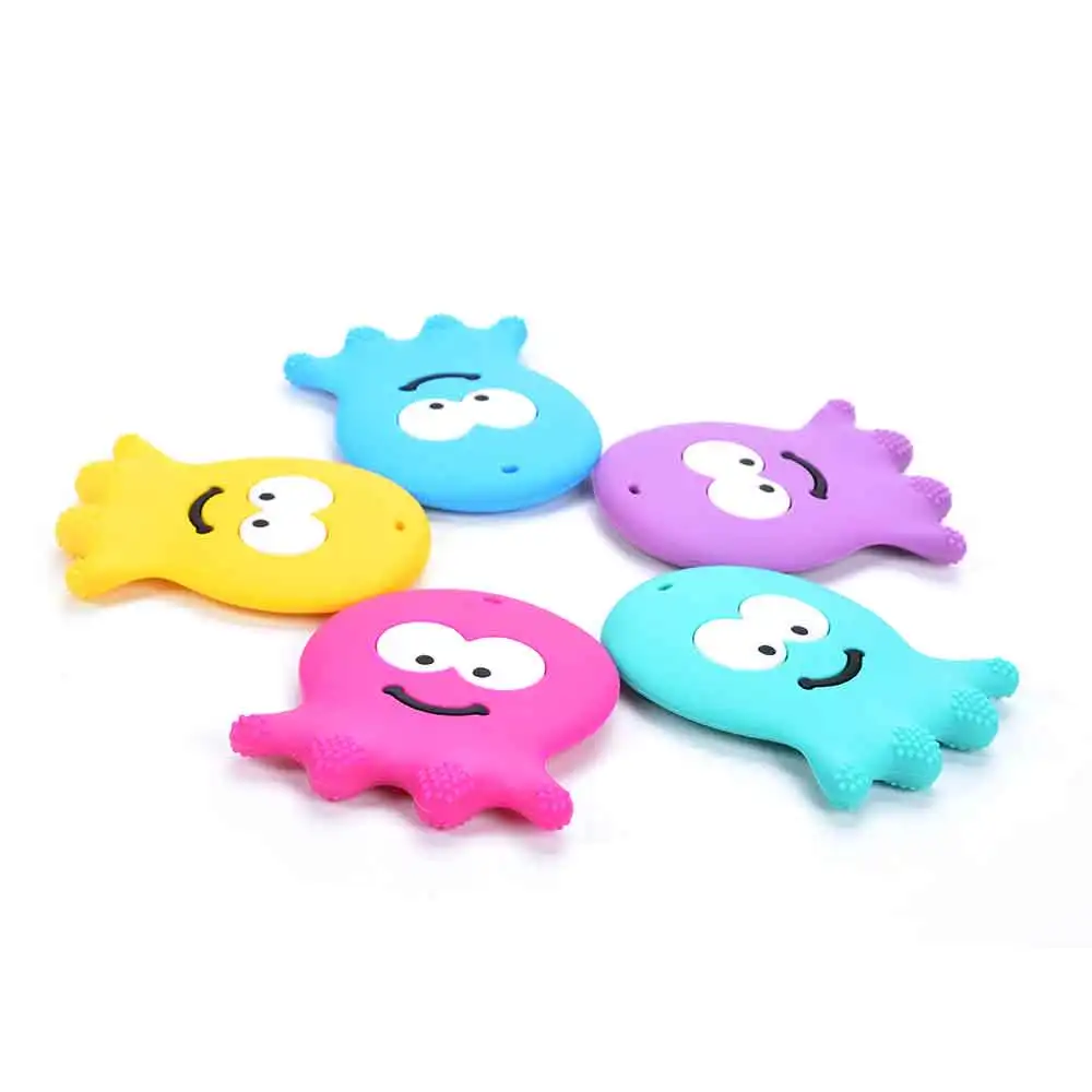 1 шт. детский Прорезыватель Осьминог из мягкого силикона|Детские прорезыватели| |