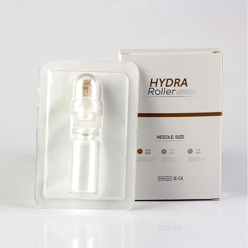 Hydra ролик 64 Pin лечение лица МТС титановые наконечники бутылка кожный штамп иглы Уход за кожей против старения сыворотка инъекции многоразовые