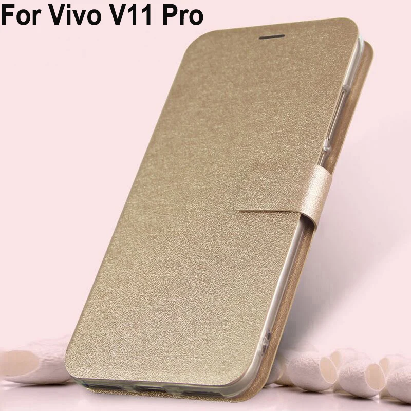 Чехол s для Vivo V11 Pro из искусственной кожи силлькон чехол coque Чехол-книжка на