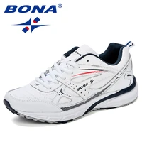 bona new style running shoes for men sneakers zapatillas hombre sport shoes male trainers cow split athletic outdoor men shoes