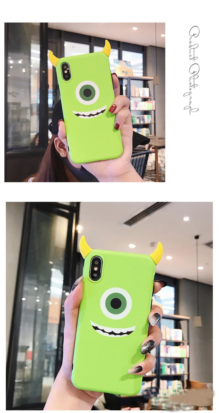 Мягкий чехол для iphone X XS Max 8 plus 7 7 plus 6 6 S 6splus Cute 3D Monsters задняя крышка для iphone XR cartoon Sullivan Mr. Q