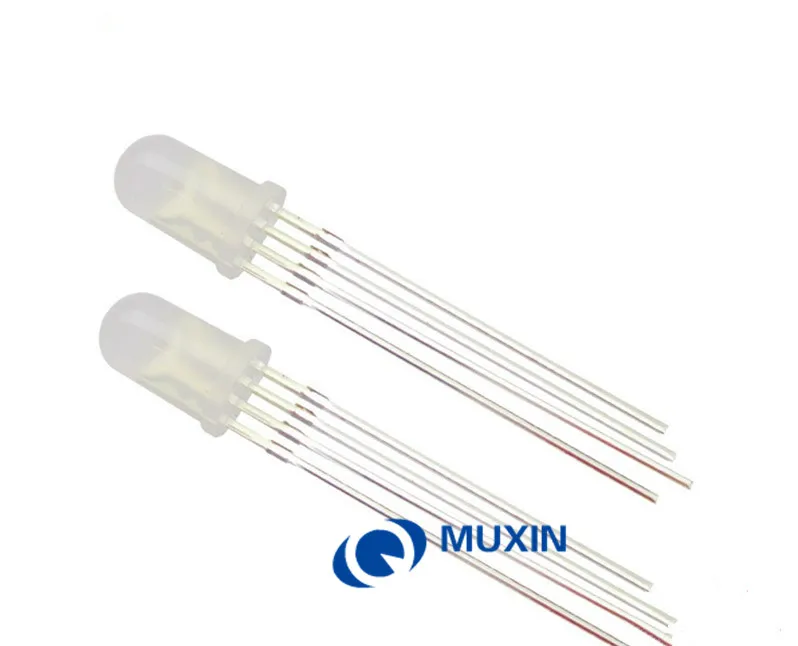 1000pcs 5mm RGB LED Diffused Diode Light Common Anode Tricolor Red Green Blue 5 mm Emitting Lamp Wide Angle | Лампы и освещение