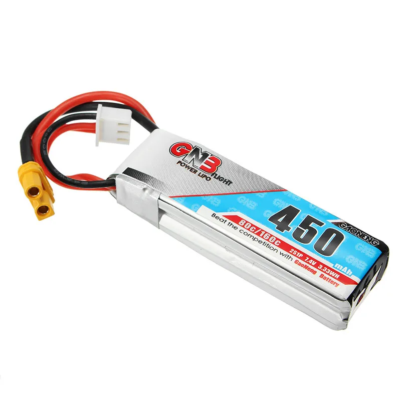 Gaoneng GNB 7 4 в 450 мАч 2S 80C Lipo батарея XT30 разъем для FPV Quadcopter Racing Racer RC Drone игрушки Зарядка