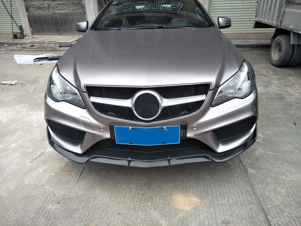 Передний спойлер из углеродного волокна для Mercedes Benz W207 C207 Coupe E200 E260 E300 2 двери стайлинга автомобилей