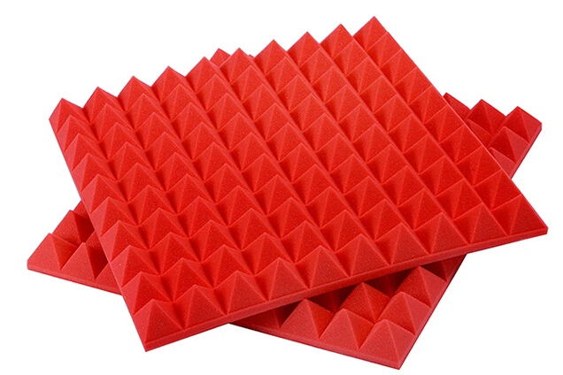 

[Fly Eagle ] 12 шт., 50 см X 50 см X 5 см, красная звукоизоляция, Акустическая Звукоизоляция, лечение, студийная комната, впитывающий Клин