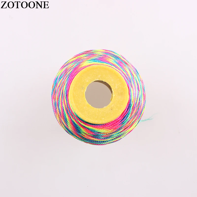 Трикотажная нить ZOTOONE 500D ручной работы Полиэстеровая для вышивки крестиком моток