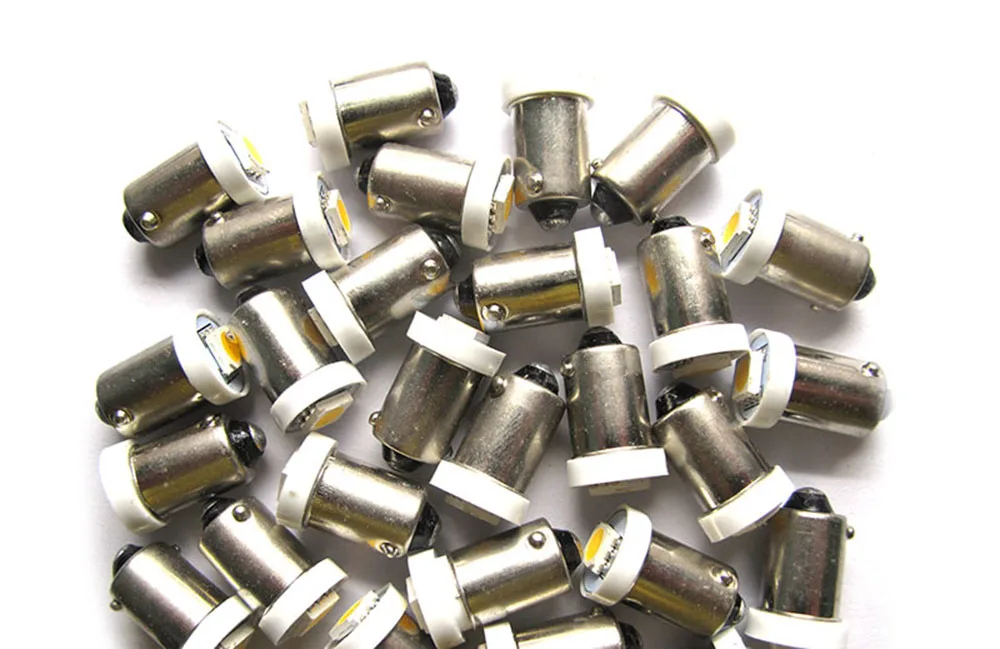 100 шт./лот красочные теплый белый T10 1SMD 5050 светодиодный Ba9s#44#47 байонетный Разъем#1893#756#1847 BA9S пинбол светодиодный лампы
