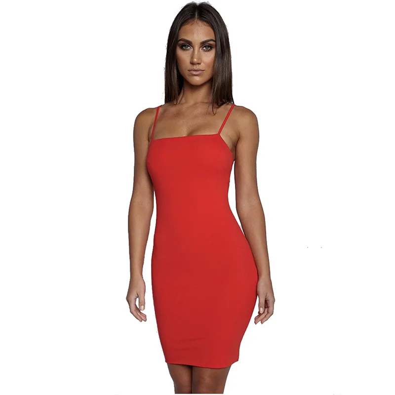 Женское облегающее платье двухслойная сексуальная летняя одежда без рукавов