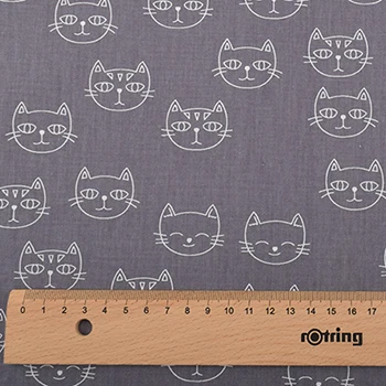 E 1 piece 50x160cm Chainho, серия Cat, печатная саржевая хлопчатобумажная ткань, для поделок шитья, простыня для ребенка и ребенка, подушка, материал для подушки, полуметр - Цвет: E 1 piece 50x160cm