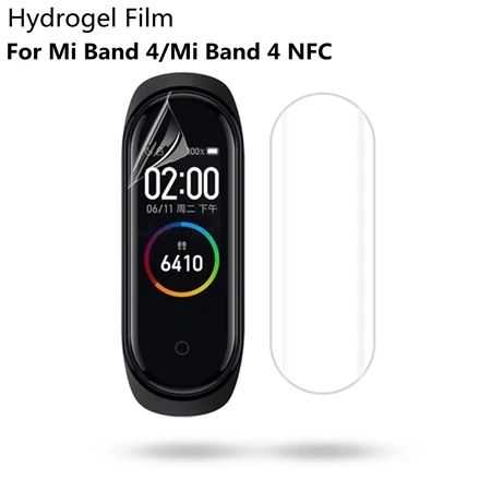 For Mi Band 4 Для Xiaomi Mi Band 4 Защитная мягкая полностью Защитная Гидрогелевая пленка для Mi Band 4 3 Xiaomi Band 4 не закаленное стекло - Цвет: For Mi Band 4