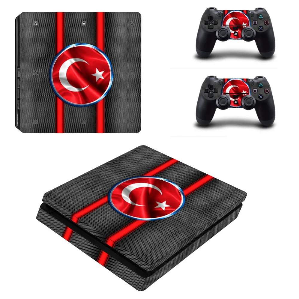 PS4 Slim флаг Турции наклейка скин на весь корпус для Playstation 4 консоль + контроллеры|flag